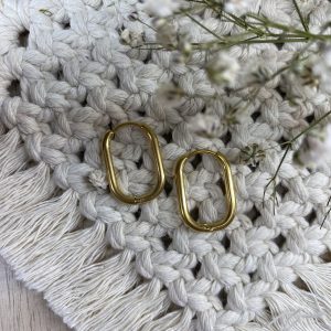 Boucles d'oreille créole ovale