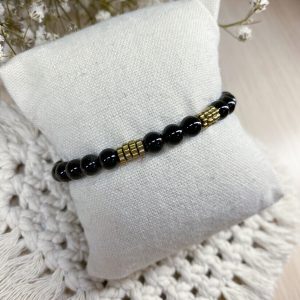 Bracelet onyx Pauline