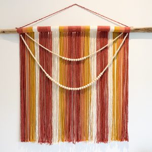Tenture mural macramé