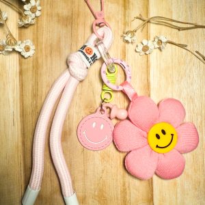 Porte clés "grigri" rose