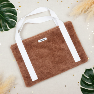Cabas chic Teddy marron