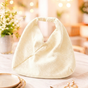 Sac hobo bohème Tiphanie en velours côtelé jaune parme
